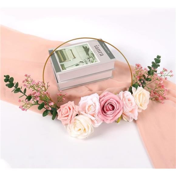 ArtificialFlowers Pink Gypsophila Bouquets 15pcs Real Touch Flowers for Wedding - Picture 5 of 6